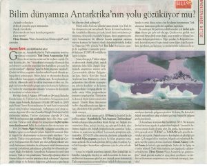 Bilim dünyamıza Antarktika’nın yolu gözüküyor mu? Bayram Öztürk-Cumhuriyet Bilim Teknik