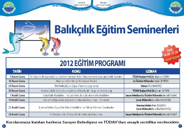 Balıkçılık Eğitim Seminerleri